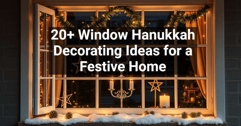 20+ Window Hanukkah Decorating Ideas for a Festive Home