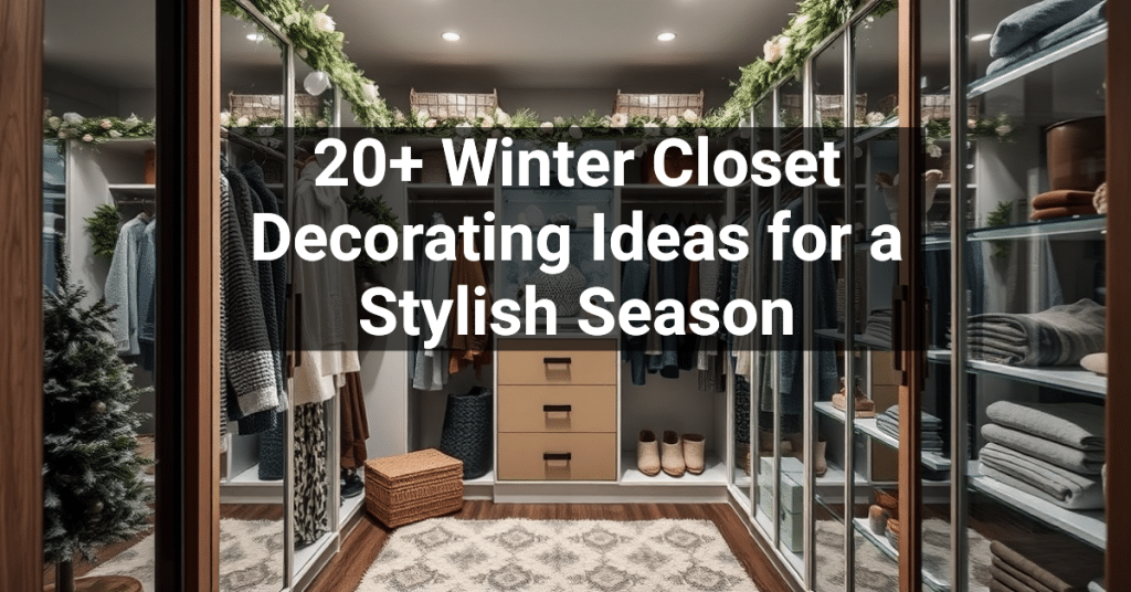 20+ Winter Closet Decorating Ideas for a Stylish Season