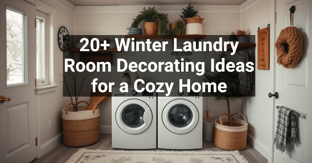 20+ Winter Laundry Room Decorating Ideas for a Cozy Home