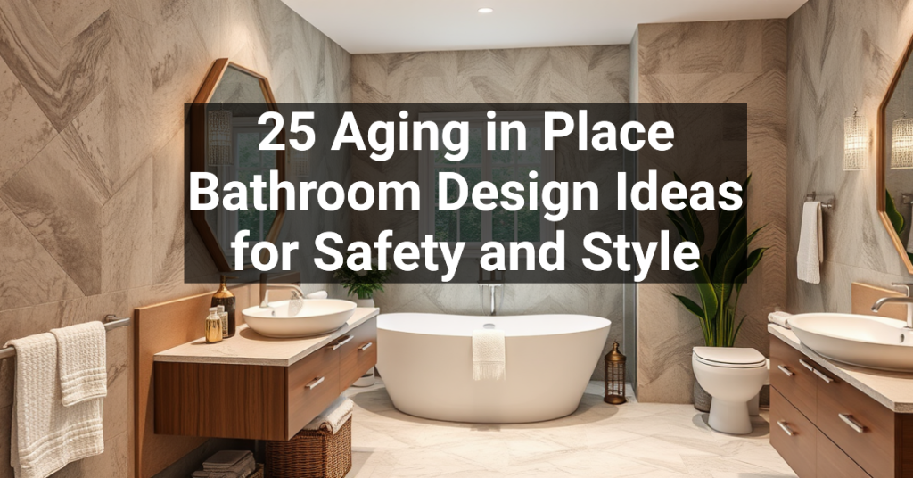 25 Aging in Place Bathroom Design Ideas for Safety and Style