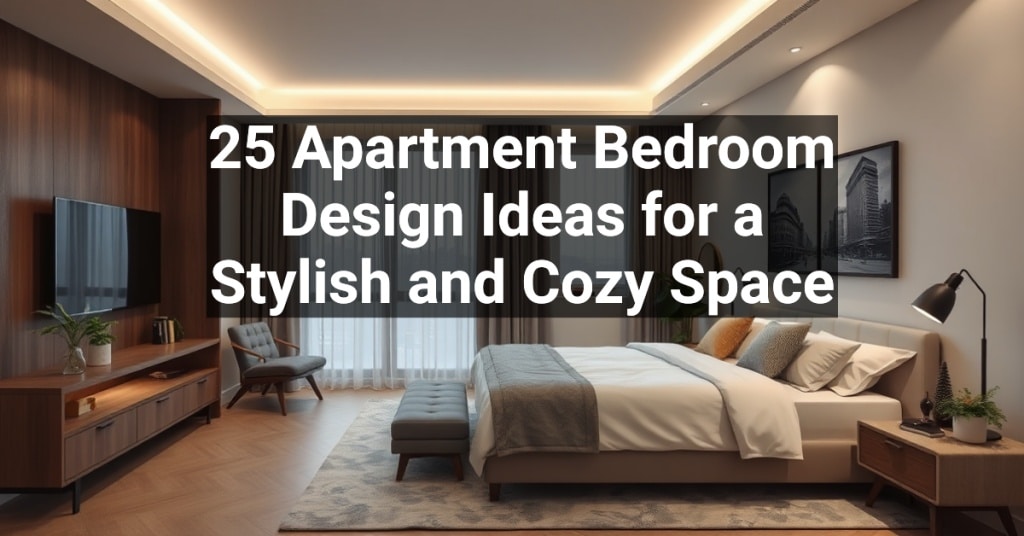 25 Apartment Bedroom Design Ideas for a Stylish and Cozy Space