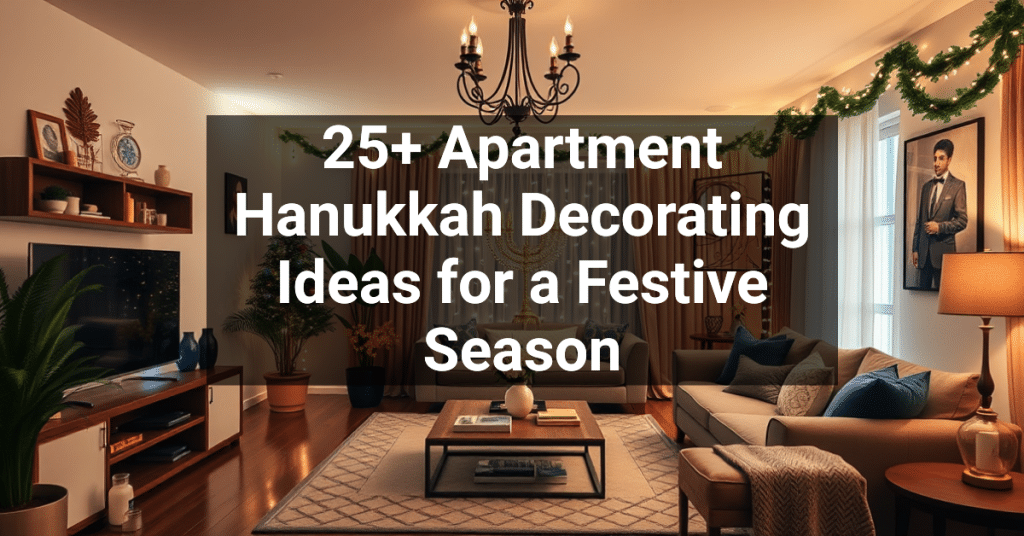 25+ Apartment Hanukkah Decorating Ideas for a Festive Season