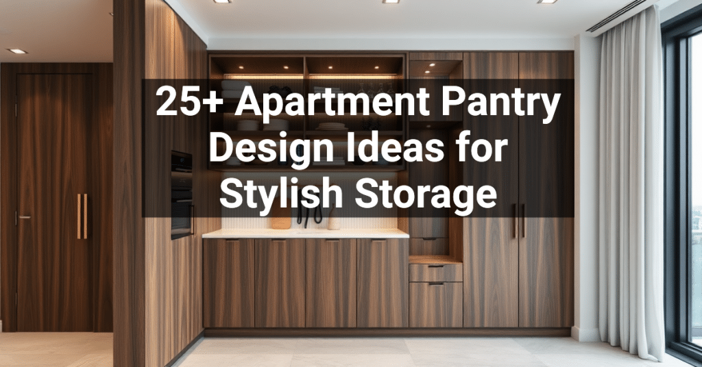 25+ Apartment Pantry Design Ideas for Stylish Storage