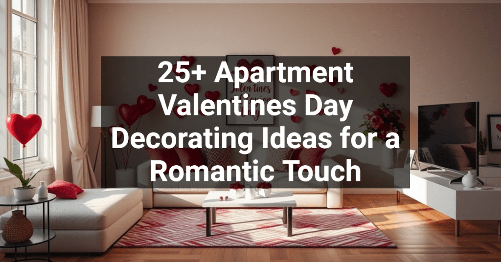 25+ Apartment Valentines Day Decorating Ideas for a Romantic Touch