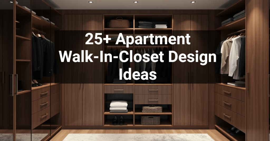 25+ Apartment Walk-In-Closet Design Ideas