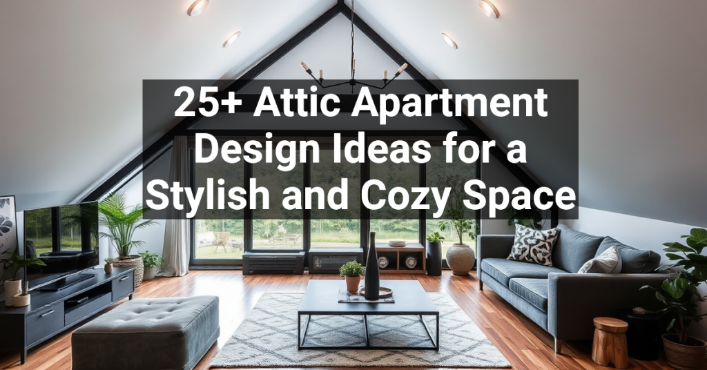 25+ Attic Apartment Design Ideas for a Stylish and Cozy Space