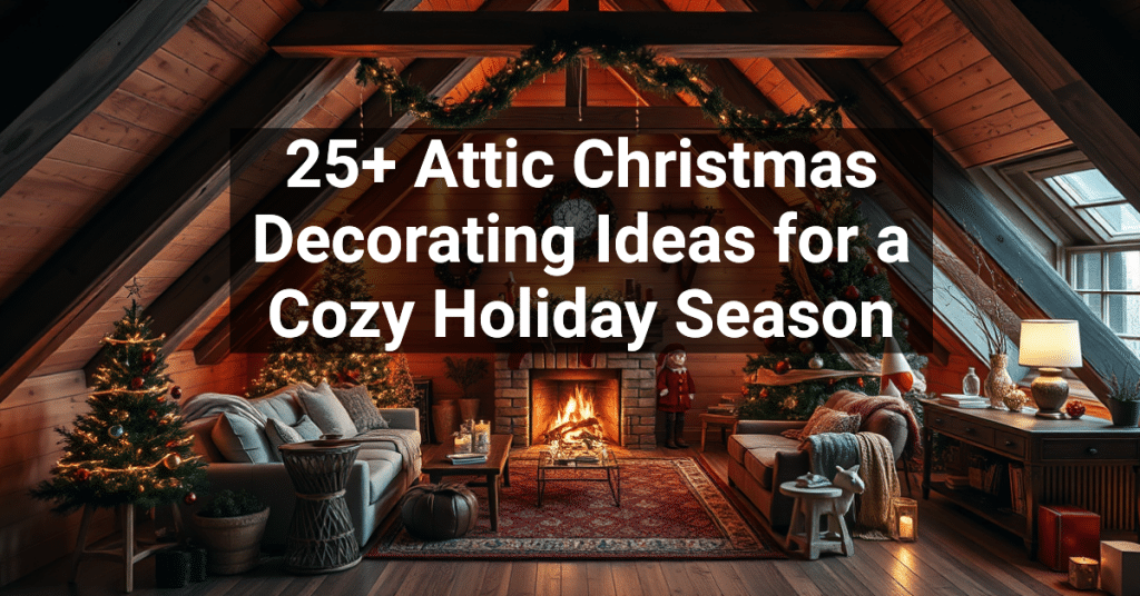 25+ Attic Christmas Decorating Ideas for a Cozy Holiday Season