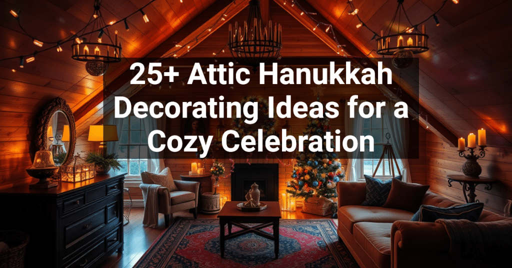 25+ Attic Hanukkah Decorating Ideas for a Cozy Celebration