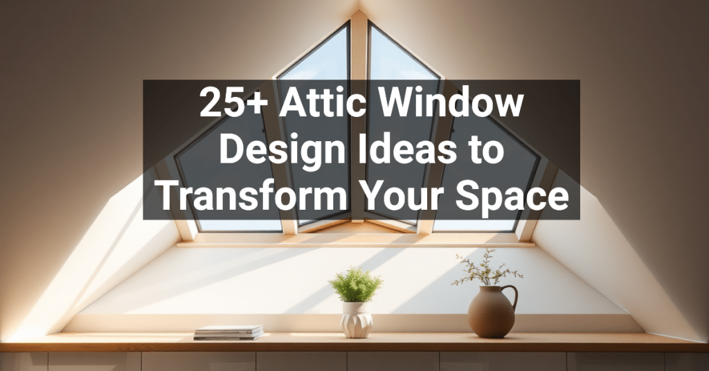 25+ Attic Window Design Ideas to Transform Your Space