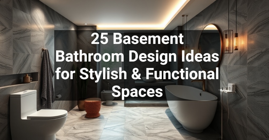 25 Basement Bathroom Design Ideas for Stylish & Functional Spaces