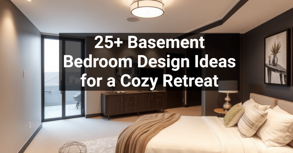 25+ Basement Bedroom Design Ideas for a Cozy Retreat