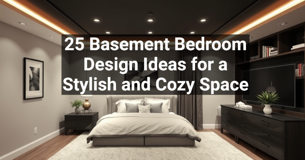 25 Basement Bedroom Design Ideas for a Stylish and Cozy Space