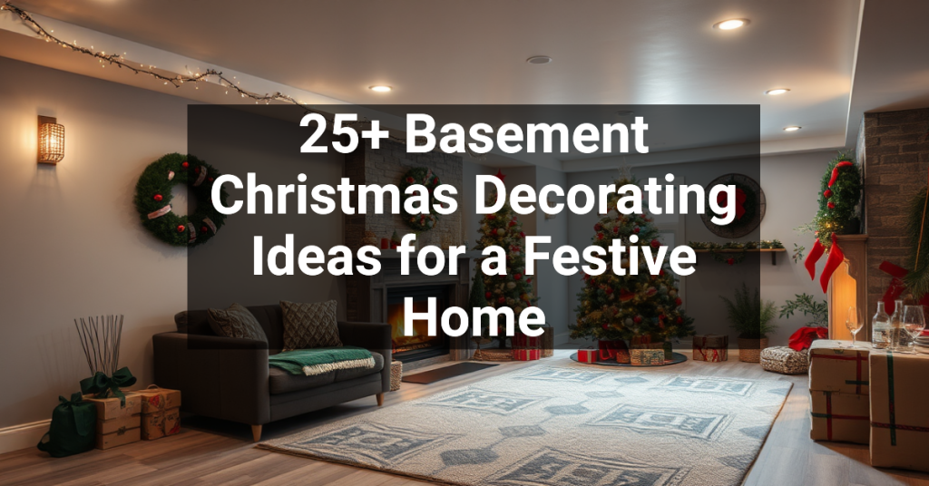 25+ Basement Christmas Decorating Ideas for a Festive Home