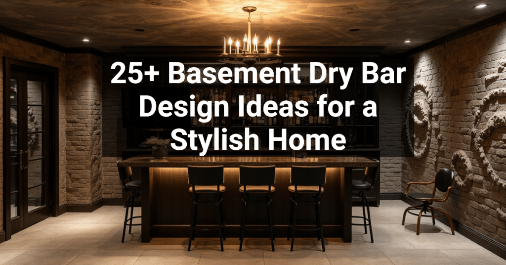 25+ Basement Dry Bar Design Ideas for a Stylish Home