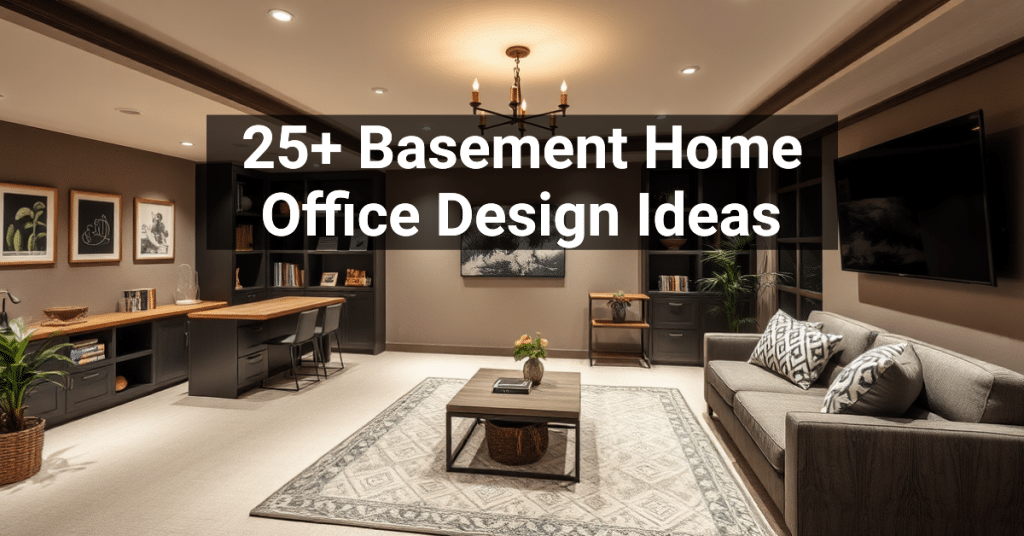 25+ Basement Home Office Design Ideas