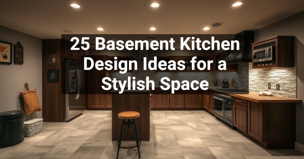 25 Basement Kitchen Design Ideas for a Stylish Space