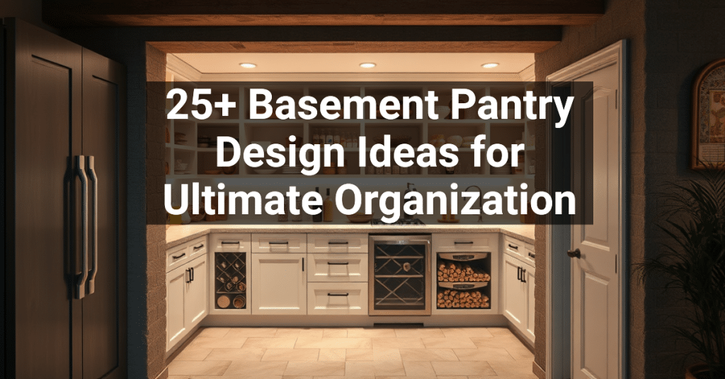 25+ Basement Pantry Design Ideas for Ultimate Organization