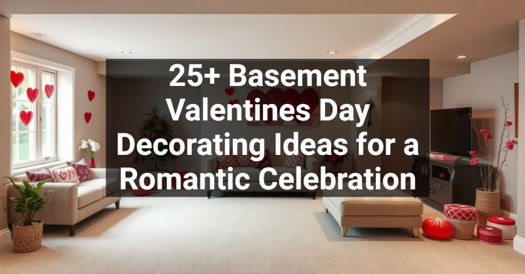 25+ Basement Valentines Day Decorating Ideas for a Romantic Celebration