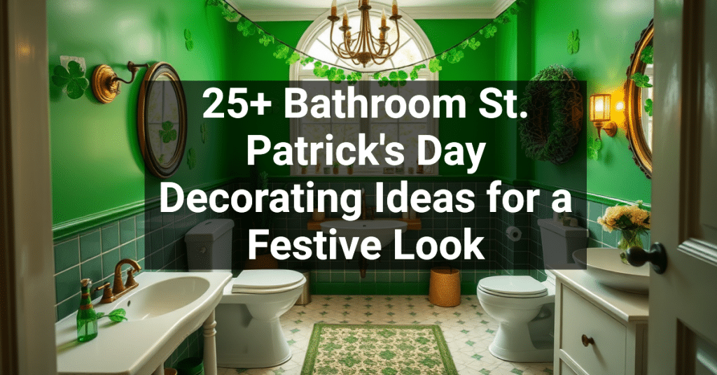 25+ Bathroom St. Patrick's Day Decorating Ideas for a Festive Look