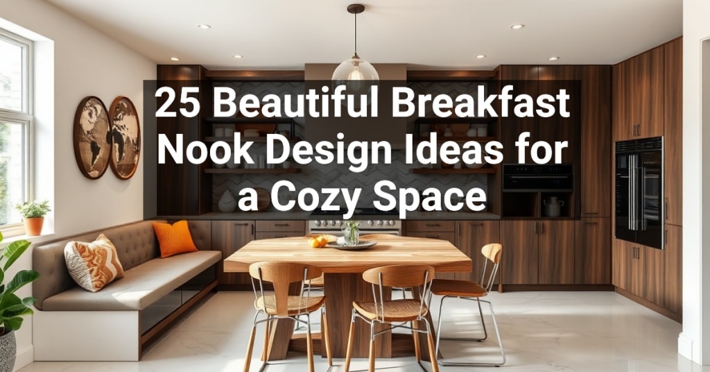 25 Beautiful Breakfast Nook Design Ideas for a Cozy Space