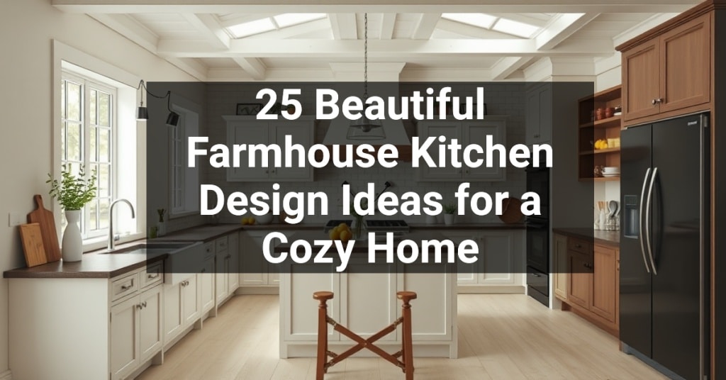 25 Beautiful Farmhouse Kitchen Design Ideas for a Cozy Home