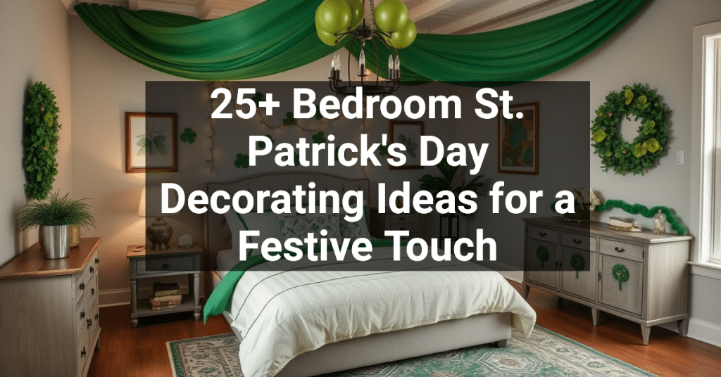 25+ Bedroom St. Patrick's Day Decorating Ideas for a Festive Touch