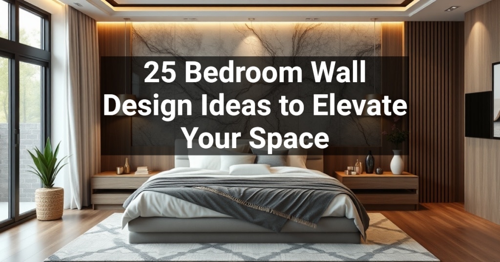 25 Bedroom Wall Design Ideas to Elevate Your Space