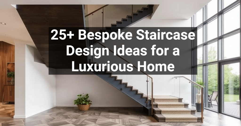 25+ Bespoke Staircase Design Ideas for a Luxurious Home