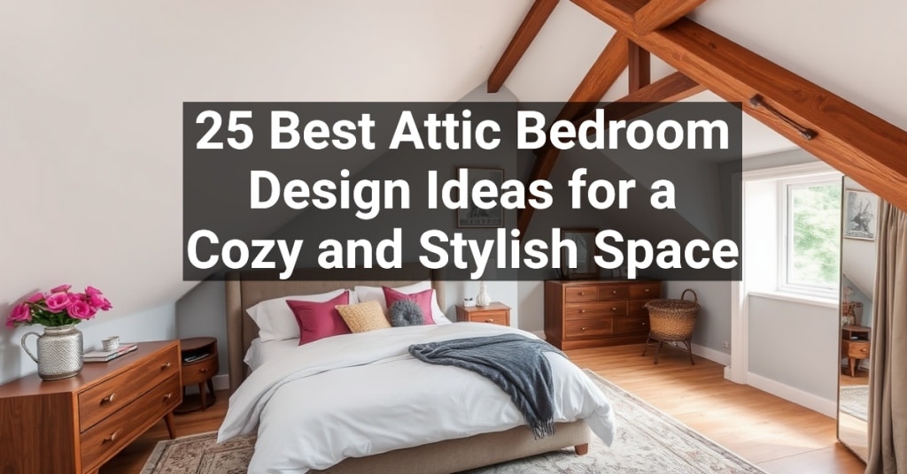 25 Best Attic Bedroom Design Ideas for a Cozy and Stylish Space