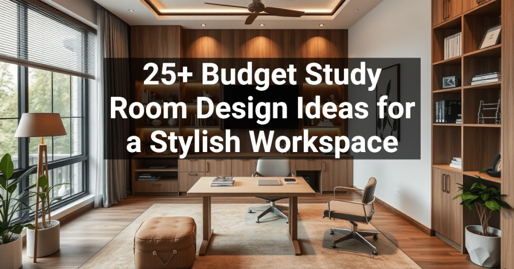 25+ Budget Study Room Design Ideas for a Stylish Workspace