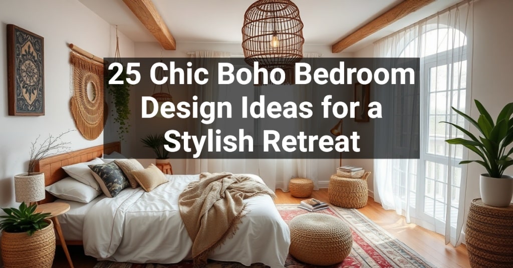 25 Chic Boho Bedroom Design Ideas for a Stylish Retreat