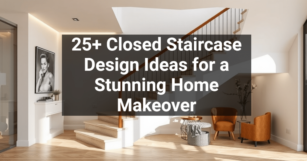 25+ Closed Staircase Design Ideas for a Stunning Home Makeover