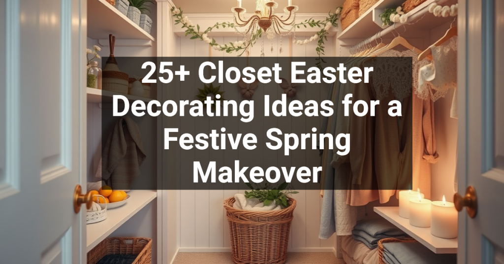 25+ Closet Easter Decorating Ideas for a Festive Spring Makeover