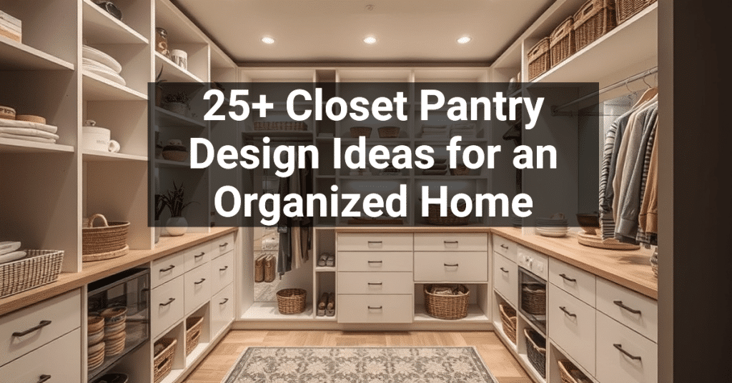 25+ Closet Pantry Design Ideas for an Organized Home