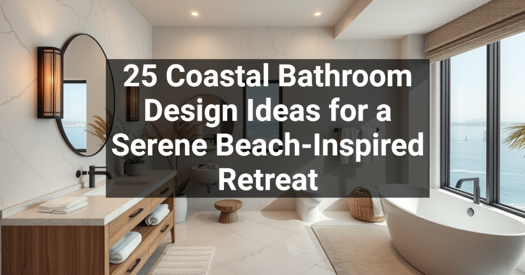 25 Coastal Bathroom Design Ideas for a Serene Beach-Inspired Retreat