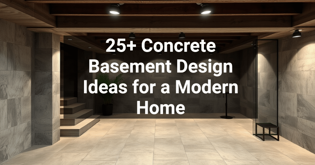 25+ Concrete Basement Design Ideas for a Modern Home