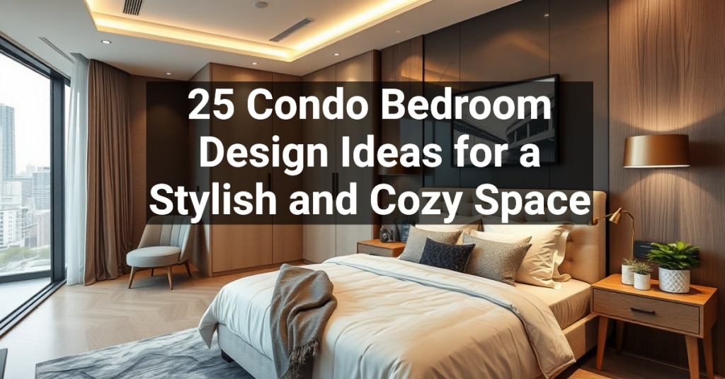 25 Condo Bedroom Design Ideas for a Stylish and Cozy Space