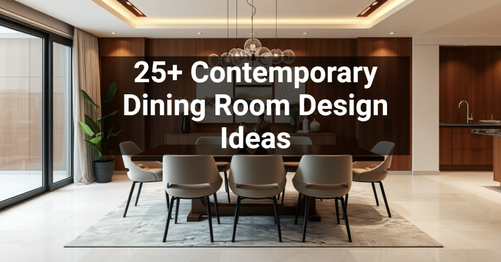 25+ Contemporary Dining Room Design Ideas