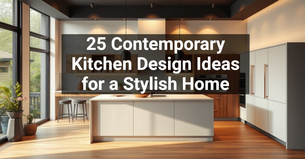 25 Contemporary Kitchen Design Ideas for a Stylish Home