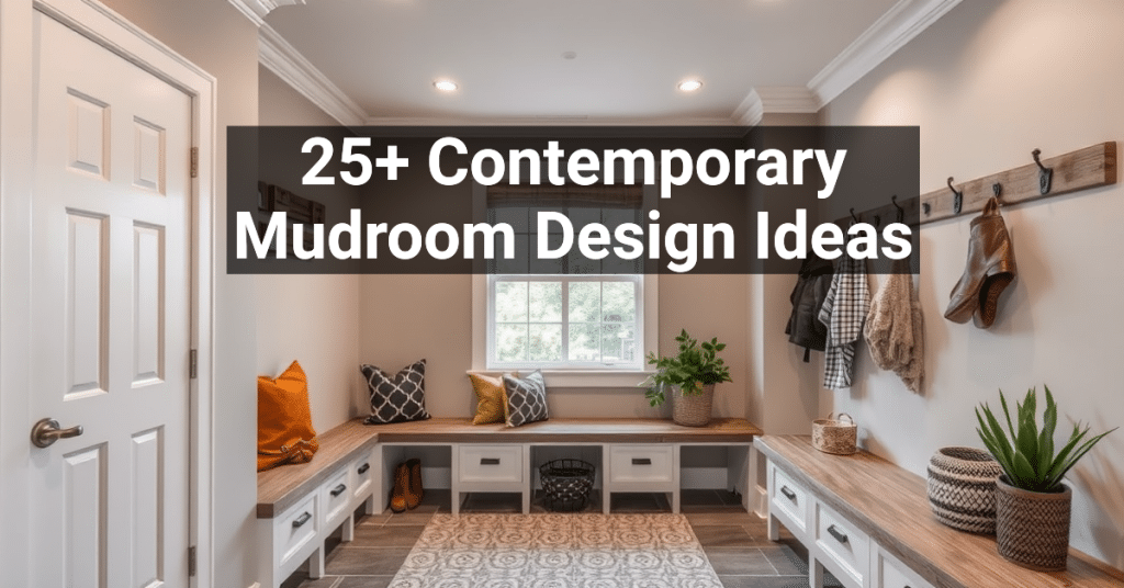 25+ Contemporary Mudroom Design Ideas