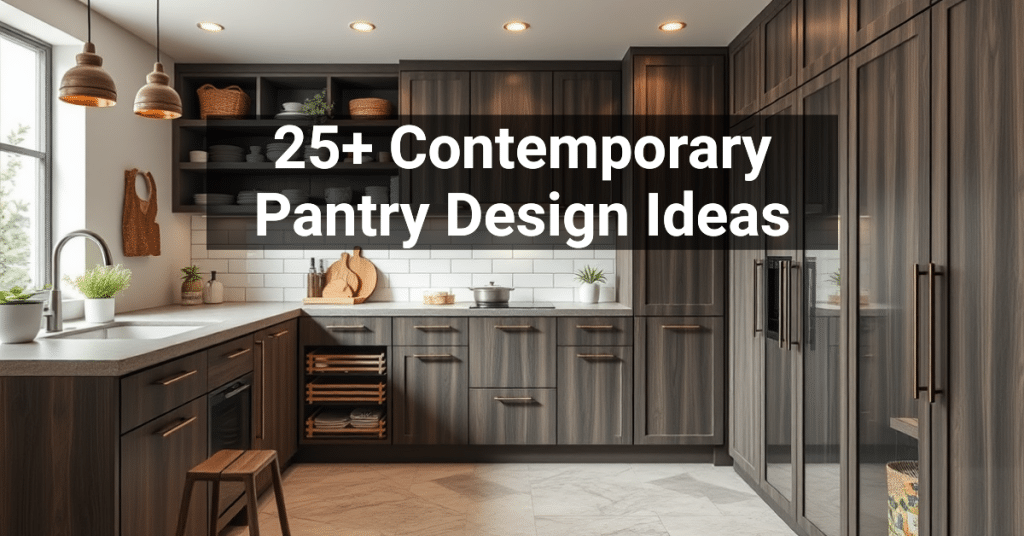 25+ Contemporary Pantry Design Ideas