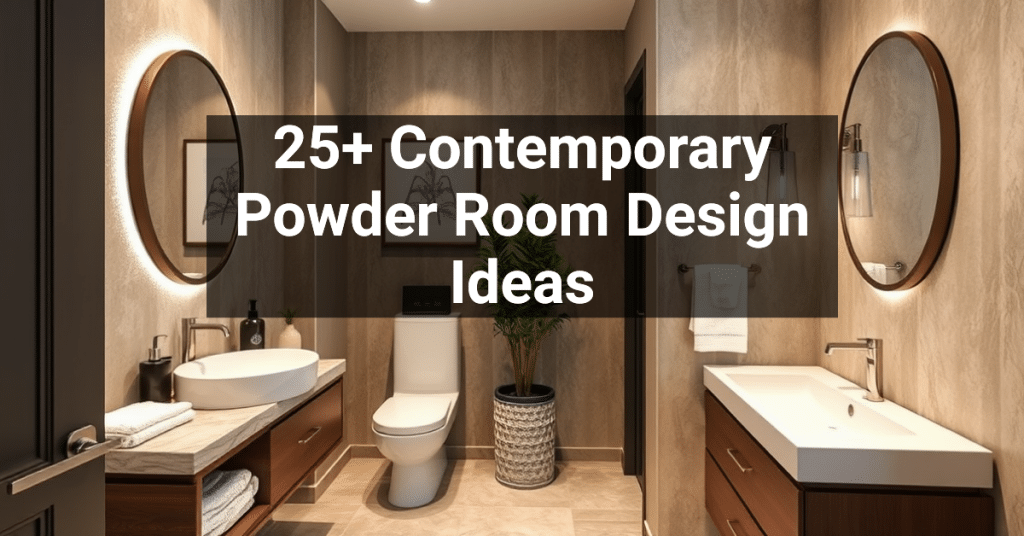 25+ Contemporary Powder Room Design Ideas