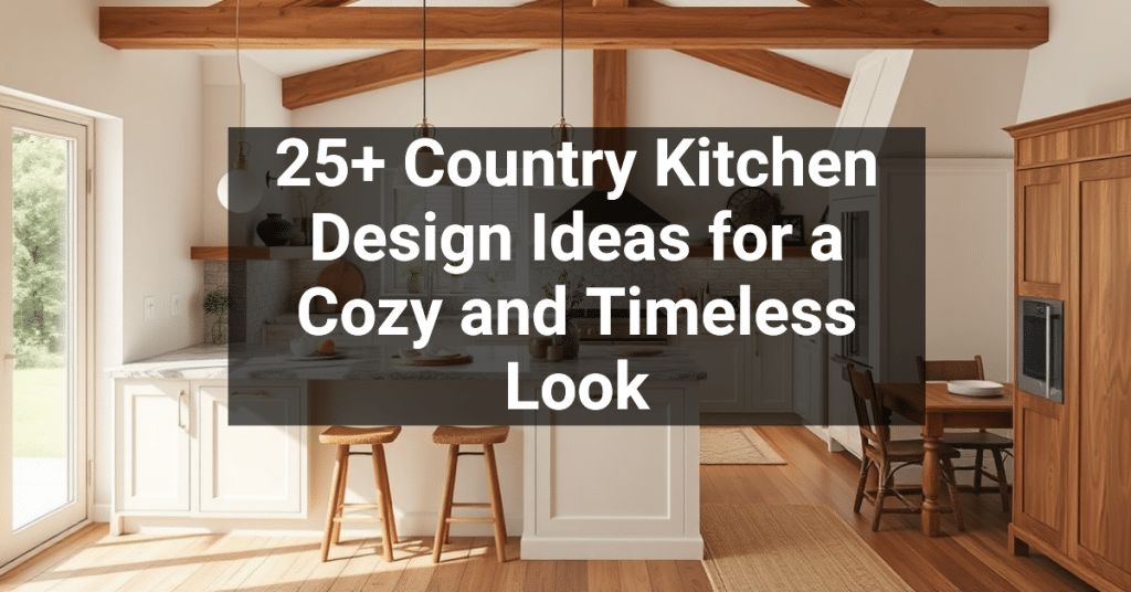 25+ Country Kitchen Design Ideas for a Cozy and Timeless Look