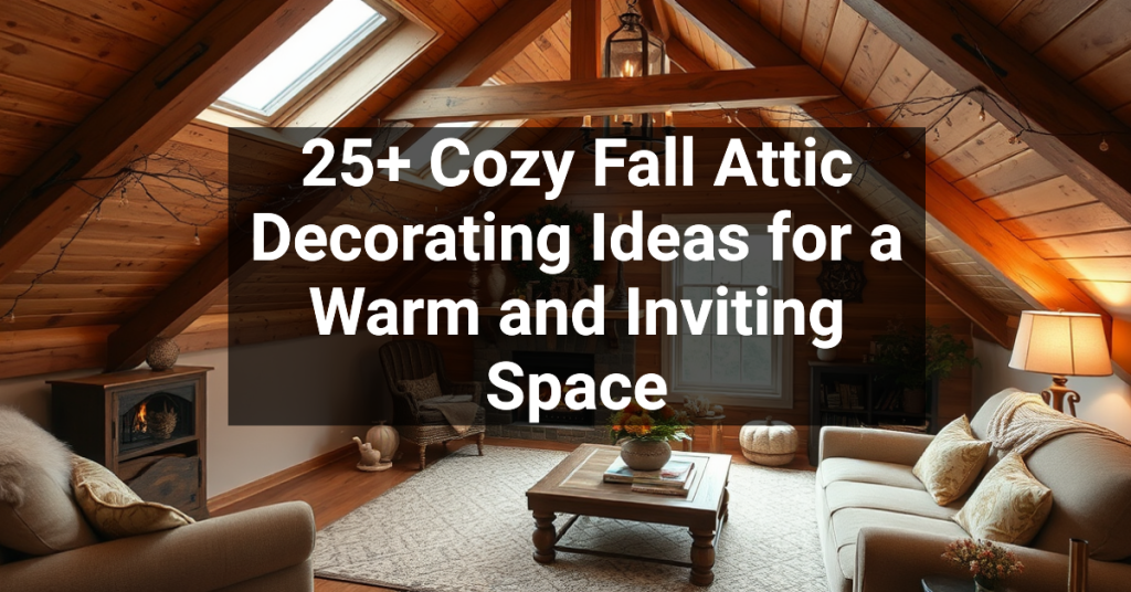 25+ Cozy Fall Attic Decorating Ideas for a Warm and Inviting Space