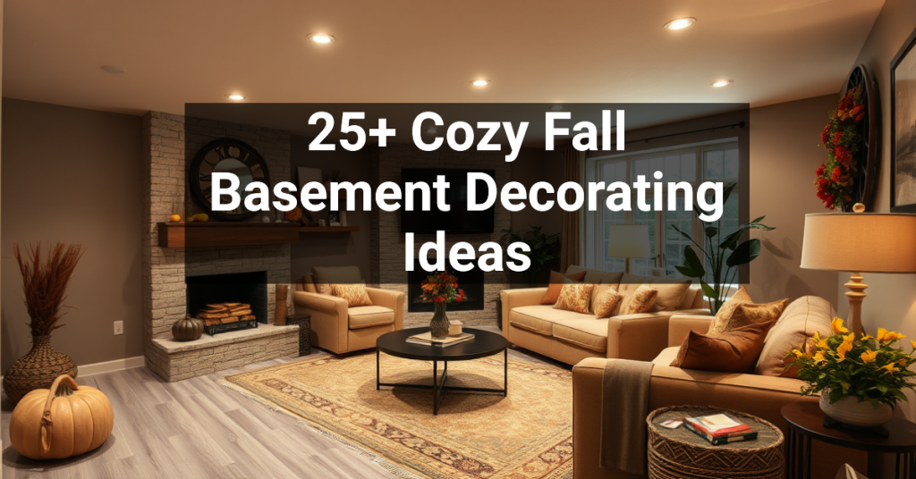 25+ Cozy Fall Basement Decorating Ideas