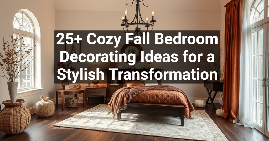 25+ Cozy Fall Bedroom Decorating Ideas for a Stylish Transformation