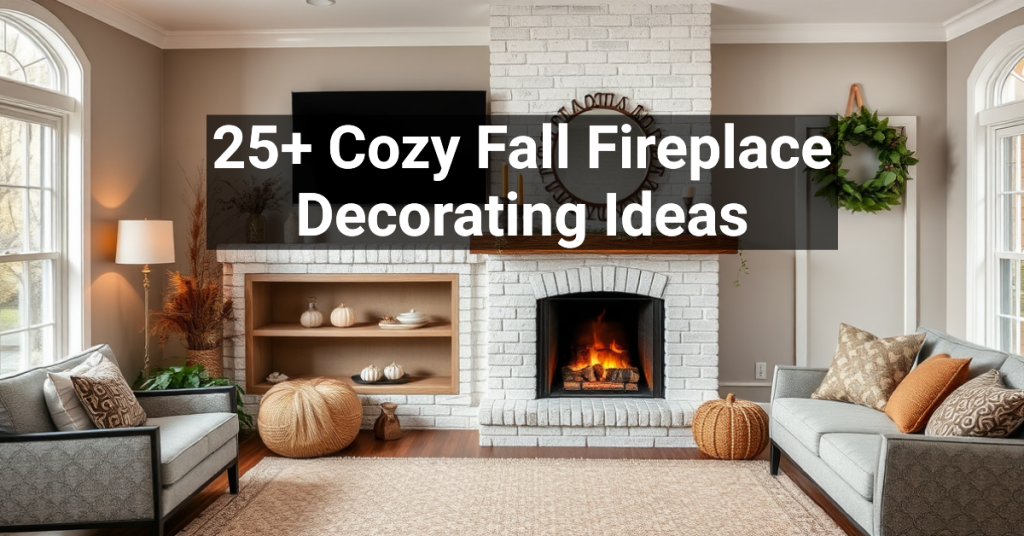 25+ Cozy Fall Fireplace Decorating Ideas