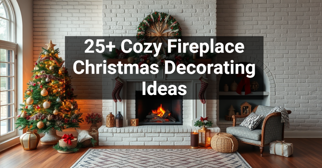 25+ Cozy Fireplace Christmas Decorating Ideas