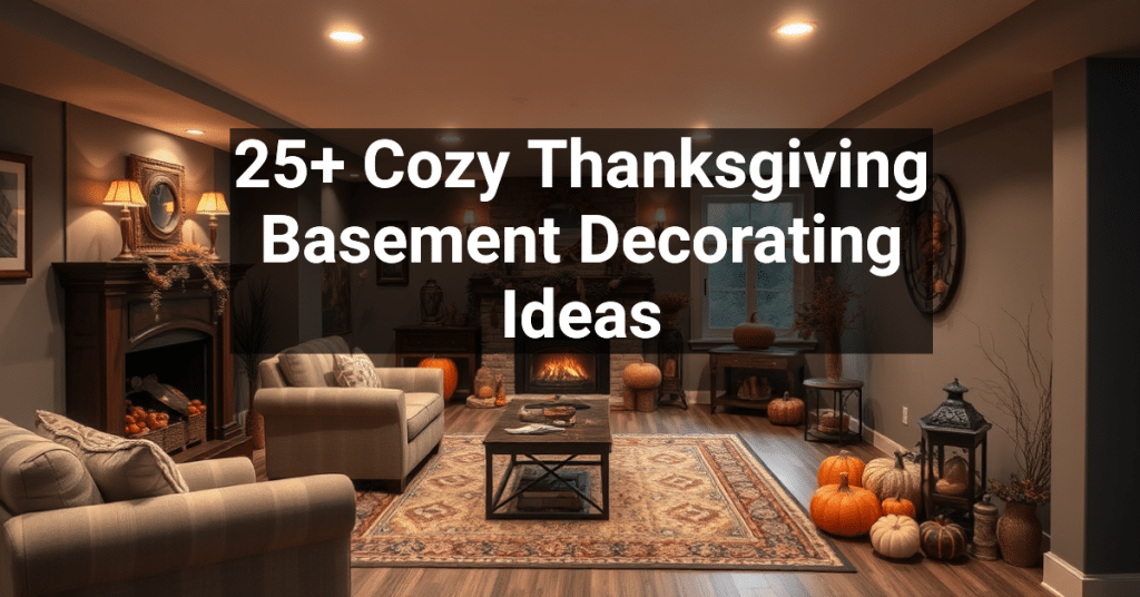 25+ Cozy Thanksgiving Basement Decorating Ideas