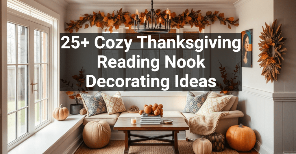 25+ Cozy Thanksgiving Reading Nook Decorating Ideas